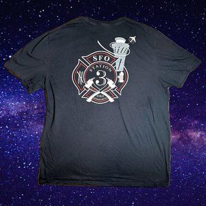 Dark Navy Blue SFO Fire Dept T Shirt